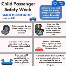 Northborough Police Department Shares Information in Recognition of Child Passenger Safety Week